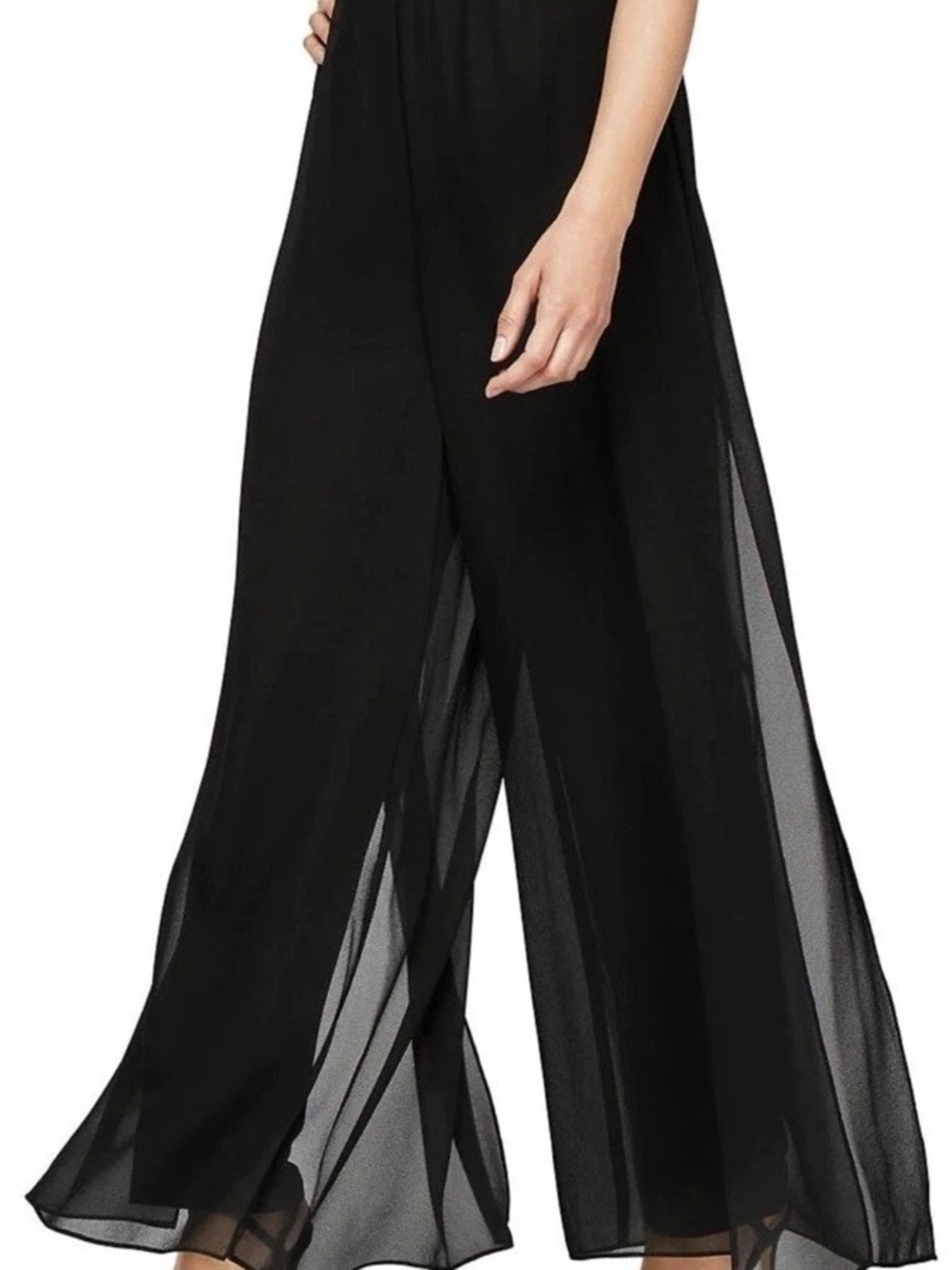 Adrianna Papell Evening Essentials Wide Leg Black pants Size 14